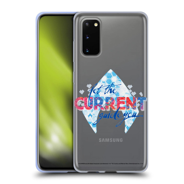 Aquaman Movie Logo Typography Soft Gel Case for Samsung Galaxy S20 / S20 5G