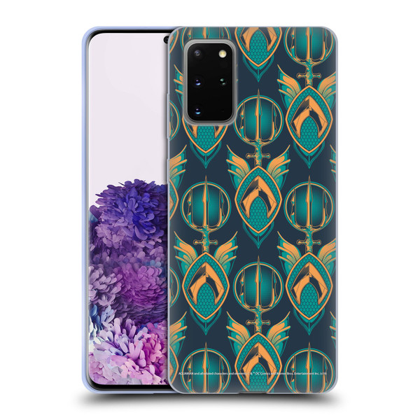 Aquaman Movie Logo Pattern Soft Gel Case for Samsung Galaxy S20+ / S20+ 5G