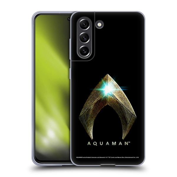 Aquaman Movie Logo Main Black Soft Gel Case for Samsung Galaxy S21 FE 5G