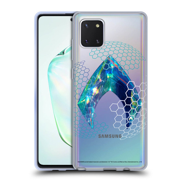 Aquaman Movie Logo Holographic Print Soft Gel Case for Samsung Galaxy Note10 Lite