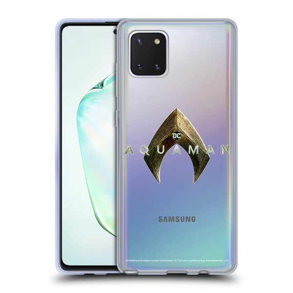 Aquaman Movie Logo Main Soft Gel Case for Samsung Galaxy Note10 Lite