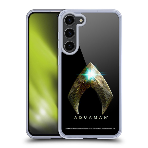 Aquaman Movie Logo Main Black Soft Gel Case for Samsung Galaxy S23+ 5G
