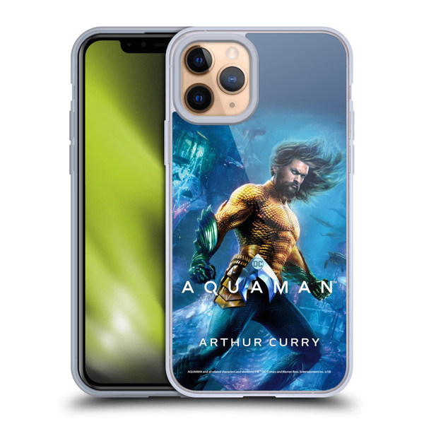 Aquaman Movie Posters Arthur Curry Soft Gel Case for Apple iPhone 11 Pro