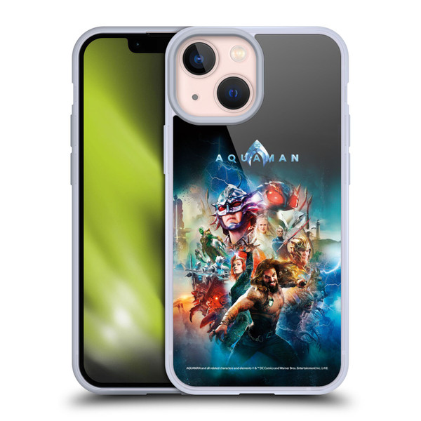 Aquaman Movie Posters Kingdom United Soft Gel Case for Apple iPhone 13 Mini