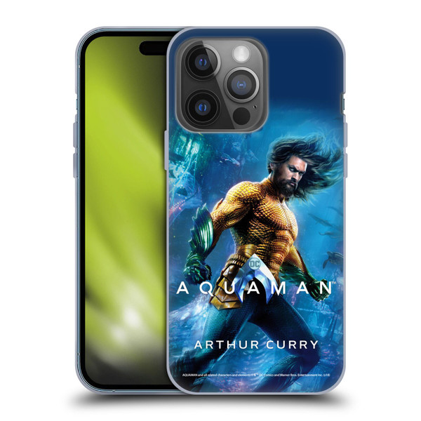 Aquaman Movie Posters Arthur Curry Soft Gel Case for Apple iPhone 14 Pro