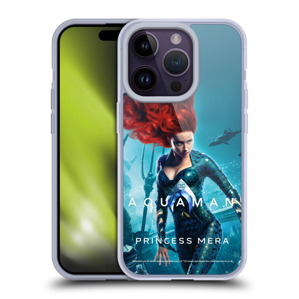 Aquaman Movie Posters Princess Mera Soft Gel Case for Apple iPhone 14 Pro