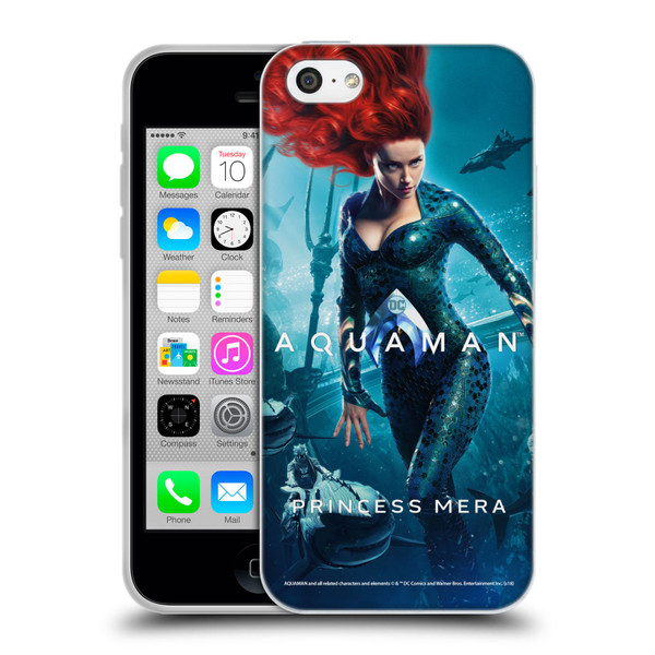 Aquaman Movie Posters Princess Mera Soft Gel Case for Apple iPhone 5c