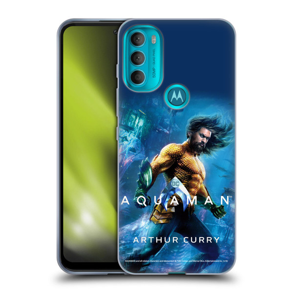 Aquaman Movie Posters Arthur Curry Soft Gel Case for Motorola Moto G71 5G