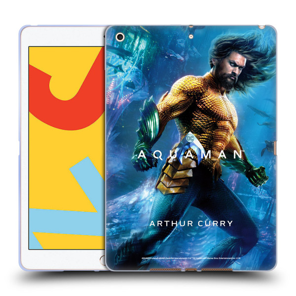 Aquaman Movie Posters Arthur Curry Soft Gel Case for Apple iPad 10.2 2019/2020/2021