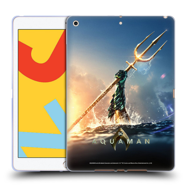 Aquaman Movie Posters Trident of Atlan Soft Gel Case for Apple iPad 10.2 2019/2020/2021