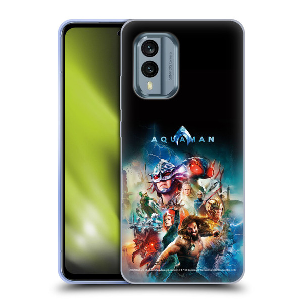Aquaman Movie Posters Kingdom United Soft Gel Case for Nokia X30