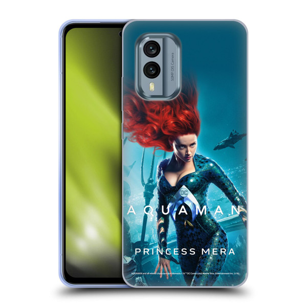 Aquaman Movie Posters Princess Mera Soft Gel Case for Nokia X30
