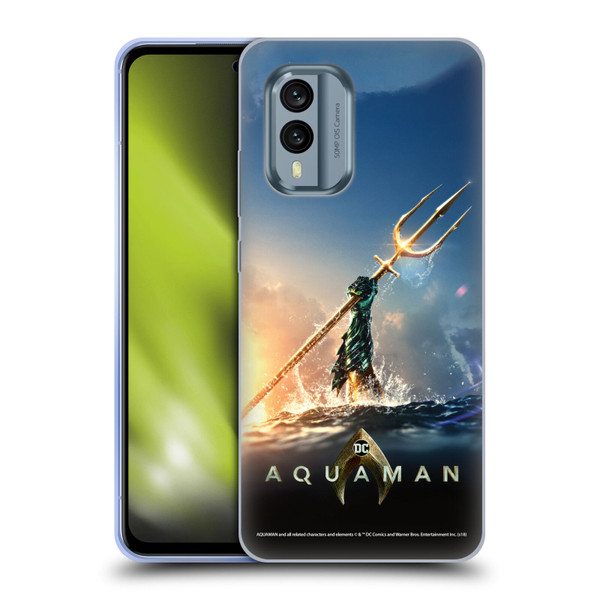 Aquaman Movie Posters Trident of Atlan Soft Gel Case for Nokia X30