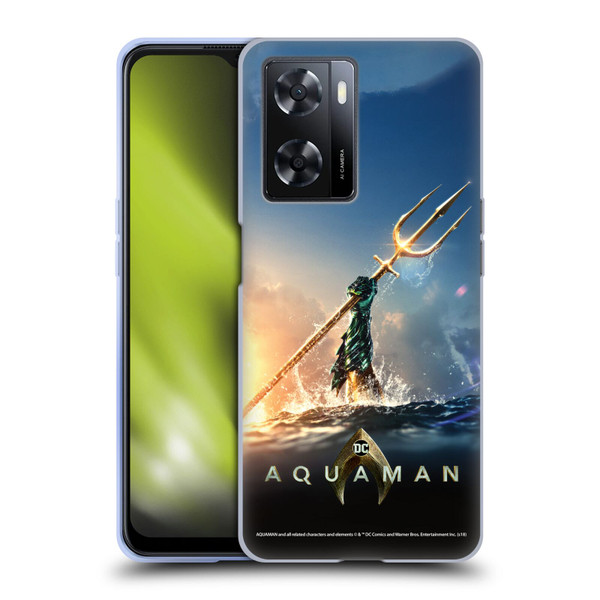 Aquaman Movie Posters Trident of Atlan Soft Gel Case for OPPO A57s
