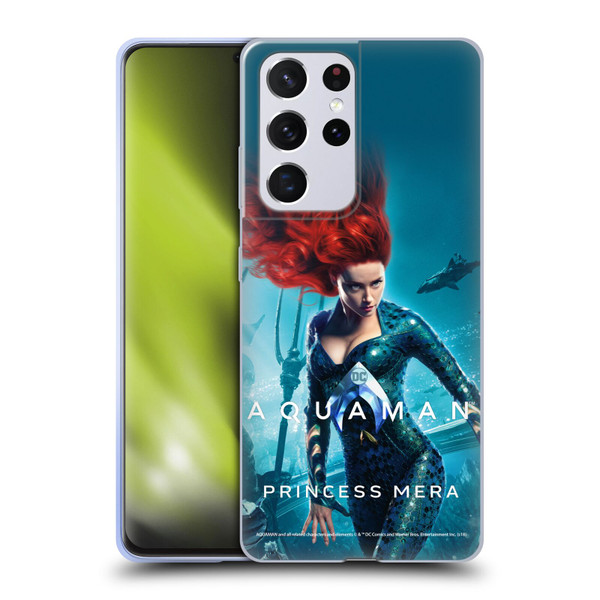 Aquaman Movie Posters Princess Mera Soft Gel Case for Samsung Galaxy S21 Ultra 5G
