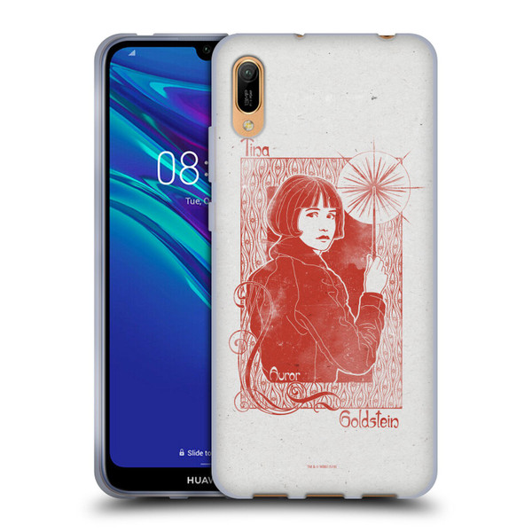 Fantastic Beasts The Crimes Of Grindelwald Art Nouveau Tina Goldstein Soft Gel Case for Huawei Y6 Pro (2019)