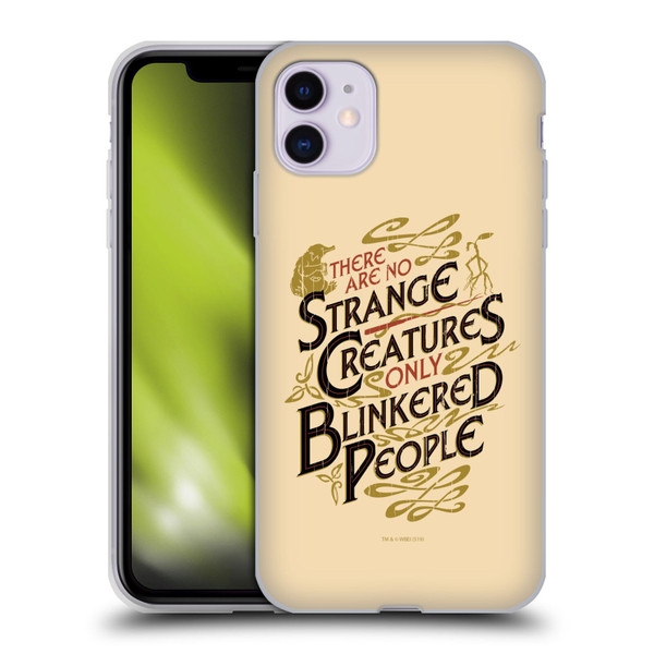 Fantastic Beasts The Crimes Of Grindelwald Art Nouveau Strange Creatures Soft Gel Case for Apple iPhone 11