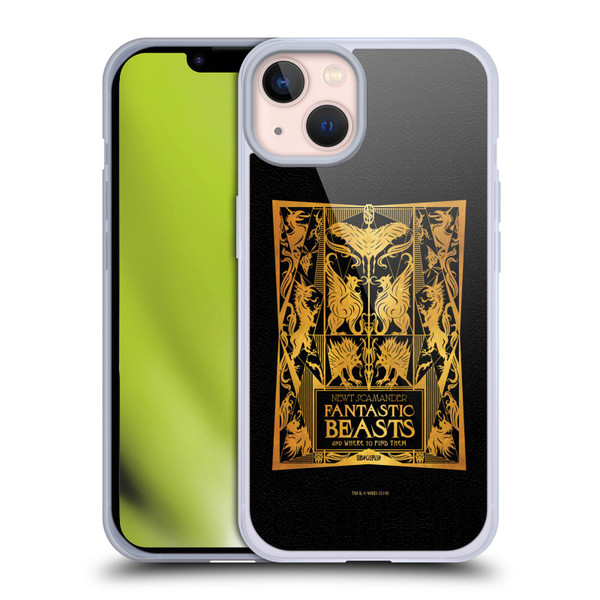 Fantastic Beasts The Crimes Of Grindelwald Art Nouveau Book Cover Soft Gel Case for Apple iPhone 13