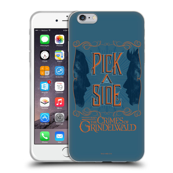 Fantastic Beasts The Crimes Of Grindelwald Art Nouveau Pick A Side Soft Gel Case for Apple iPhone 6 Plus / iPhone 6s Plus