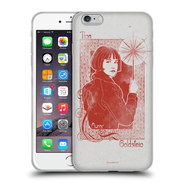 Fantastic Beasts The Crimes Of Grindelwald Art Nouveau Tina Goldstein Soft Gel Case for Apple iPhone 6 Plus / iPhone 6s Plus