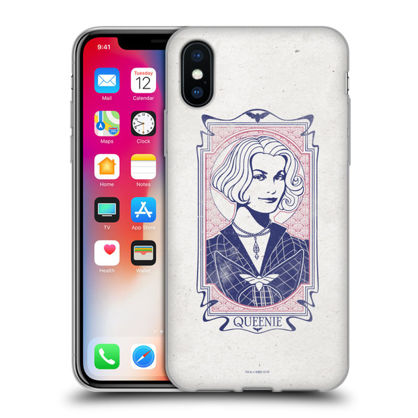 Fantastic Beasts The Crimes Of Grindelwald Art Nouveau Queenie Soft Gel Case for Apple iPhone X / iPhone XS
