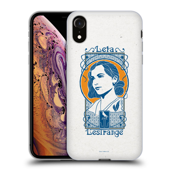 Fantastic Beasts The Crimes Of Grindelwald Art Nouveau Leta Lestrange Soft Gel Case for Apple iPhone XR