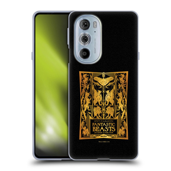 Fantastic Beasts The Crimes Of Grindelwald Art Nouveau Book Cover Soft Gel Case for Motorola Edge X30