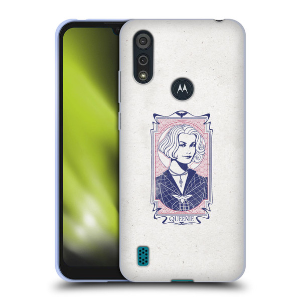 Fantastic Beasts The Crimes Of Grindelwald Art Nouveau Queenie Soft Gel Case for Motorola Moto E6s (2020)