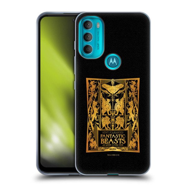 Fantastic Beasts The Crimes Of Grindelwald Art Nouveau Book Cover Soft Gel Case for Motorola Moto G71 5G