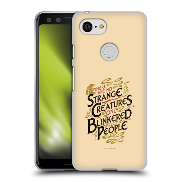 Fantastic Beasts The Crimes Of Grindelwald Art Nouveau Strange Creatures Soft Gel Case for Google Pixel 3