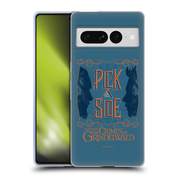 Fantastic Beasts The Crimes Of Grindelwald Art Nouveau Pick A Side Soft Gel Case for Google Pixel 7 Pro