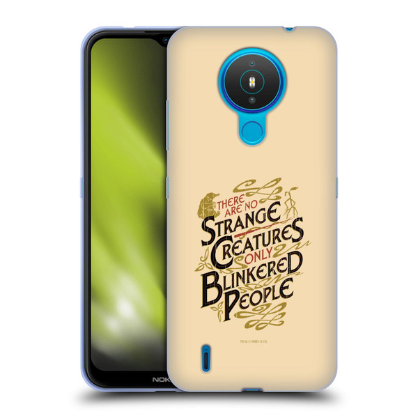 Fantastic Beasts The Crimes Of Grindelwald Art Nouveau Strange Creatures Soft Gel Case for Nokia 1.4