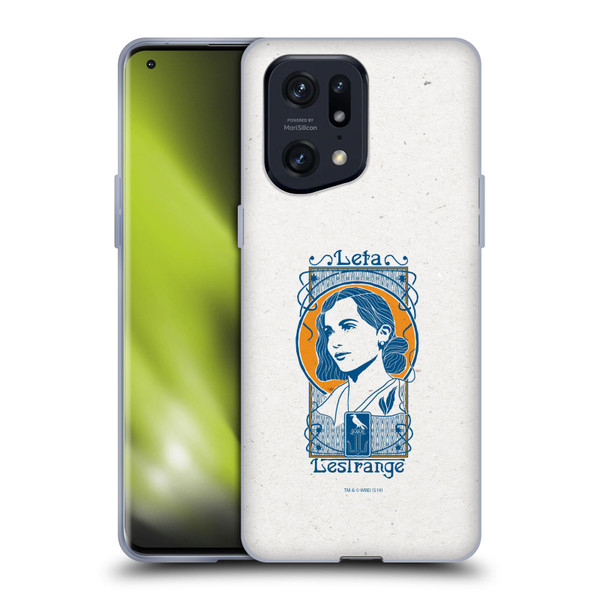 Fantastic Beasts The Crimes Of Grindelwald Art Nouveau Leta Lestrange Soft Gel Case for OPPO Find X5 Pro