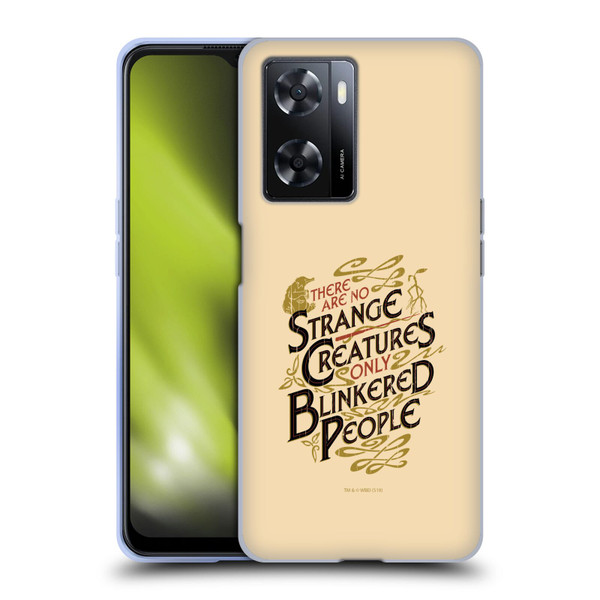 Fantastic Beasts The Crimes Of Grindelwald Art Nouveau Strange Creatures Soft Gel Case for OPPO A57s