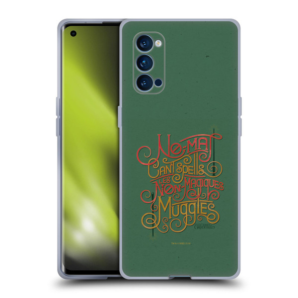 Fantastic Beasts The Crimes Of Grindelwald Art Nouveau Muggles Soft Gel Case for OPPO Reno 4 Pro 5G