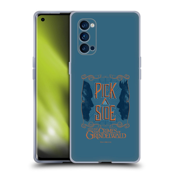 Fantastic Beasts The Crimes Of Grindelwald Art Nouveau Pick A Side Soft Gel Case for OPPO Reno 4 Pro 5G