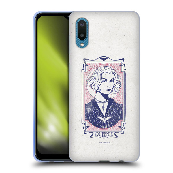 Fantastic Beasts The Crimes Of Grindelwald Art Nouveau Queenie Soft Gel Case for Samsung Galaxy A02/M02 (2021)