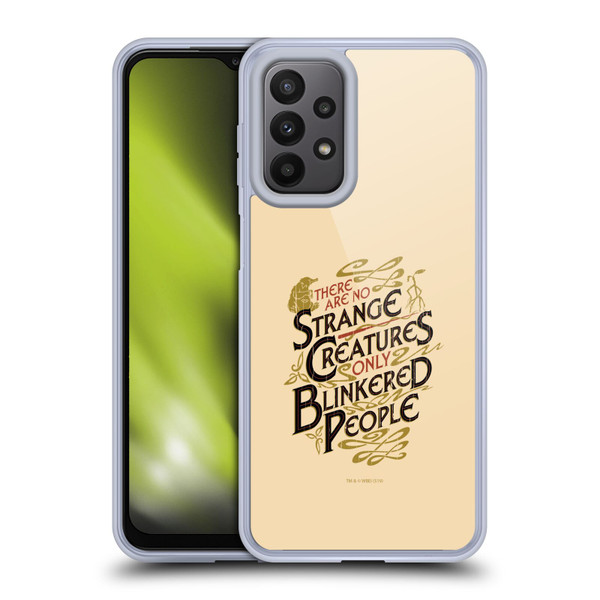 Fantastic Beasts The Crimes Of Grindelwald Art Nouveau Strange Creatures Soft Gel Case for Samsung Galaxy A23 / 5G (2022)