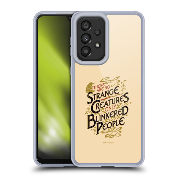 Fantastic Beasts The Crimes Of Grindelwald Art Nouveau Strange Creatures Soft Gel Case for Samsung Galaxy A33 5G (2022)