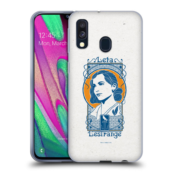 Fantastic Beasts The Crimes Of Grindelwald Art Nouveau Leta Lestrange Soft Gel Case for Samsung Galaxy A40 (2019)