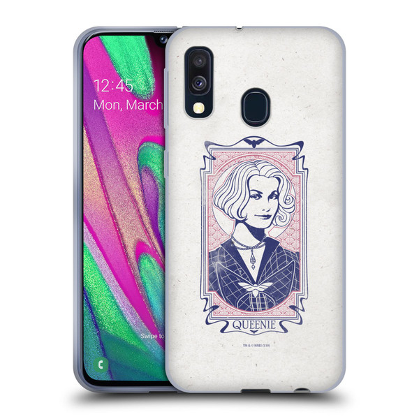 Fantastic Beasts The Crimes Of Grindelwald Art Nouveau Queenie Soft Gel Case for Samsung Galaxy A40 (2019)