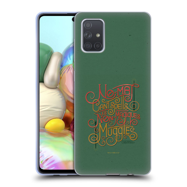 Fantastic Beasts The Crimes Of Grindelwald Art Nouveau Muggles Soft Gel Case for Samsung Galaxy A71 (2019)