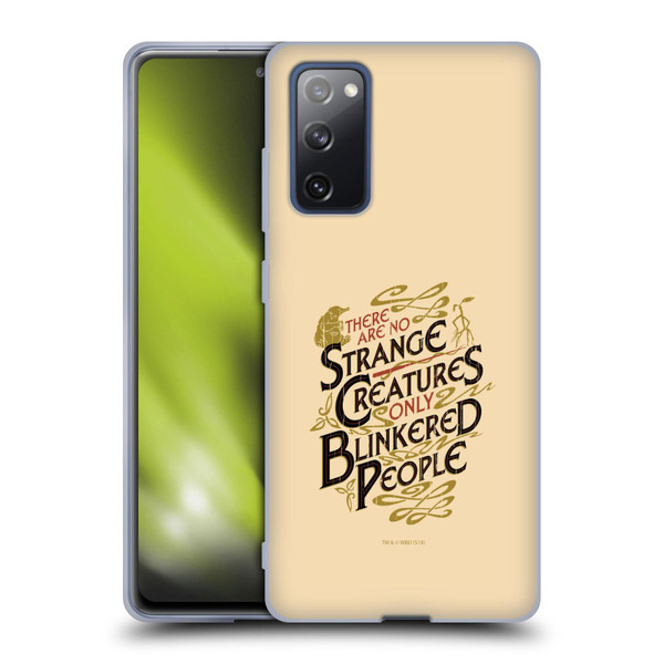 Fantastic Beasts The Crimes Of Grindelwald Art Nouveau Strange Creatures Soft Gel Case for Samsung Galaxy S20 FE / 5G