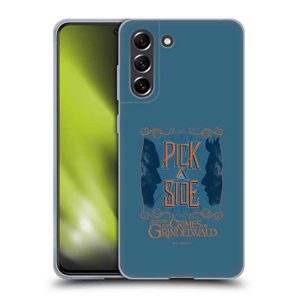 Fantastic Beasts The Crimes Of Grindelwald Art Nouveau Pick A Side Soft Gel Case for Samsung Galaxy S21 FE 5G