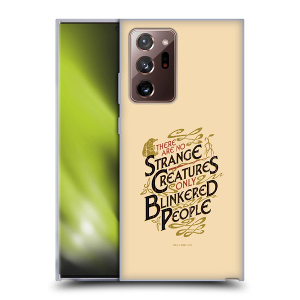 Fantastic Beasts The Crimes Of Grindelwald Art Nouveau Strange Creatures Soft Gel Case for Samsung Galaxy Note20 Ultra / 5G