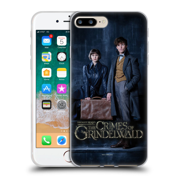 Fantastic Beasts The Crimes Of Grindelwald Character Art Tina And Newt Soft Gel Case for Apple iPhone 7 Plus / iPhone 8 Plus