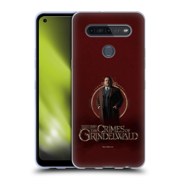 Fantastic Beasts The Crimes Of Grindelwald Character Art Jacob Kowalski Soft Gel Case for LG K51S