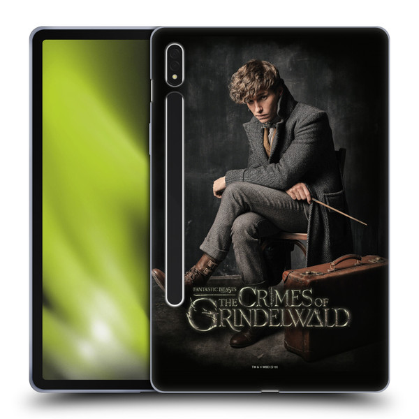 Fantastic Beasts The Crimes Of Grindelwald Character Art Newt Sitting Soft Gel Case for Samsung Galaxy Tab S8
