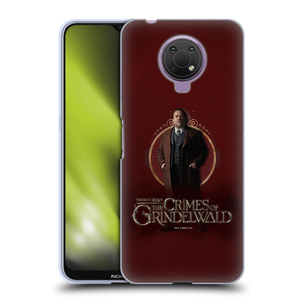 Fantastic Beasts The Crimes Of Grindelwald Character Art Jacob Kowalski Soft Gel Case for Nokia G10