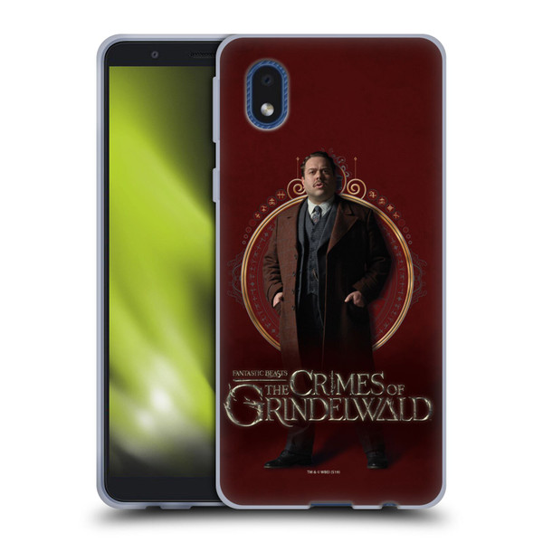 Fantastic Beasts The Crimes Of Grindelwald Character Art Jacob Kowalski Soft Gel Case for Samsung Galaxy A01 Core (2020)